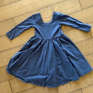 Elegant Blue Kids Casual Dress